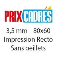 PRIX CADRÉS - 80x60 cm - Sans oeillets