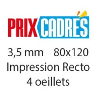 PRIX CADRÉS - 80x120 cm - 4 oeillets